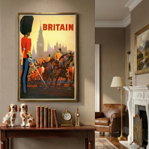 Affiche Garde royale britannique du roi Grande-Bretagne