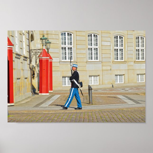 Affiche Garde royale danoise de la vie en patrouille, Cope (Devant)