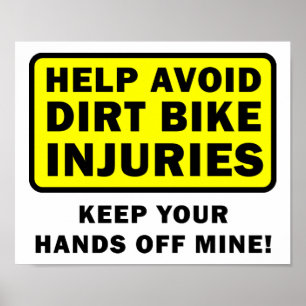 Affiche Garde Tes Mains Loin De Mon Vélo Tout-Terrain Affi