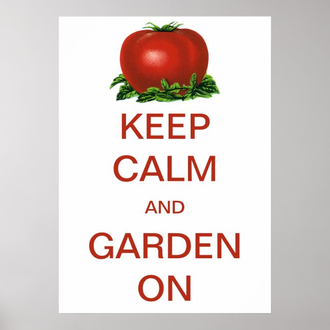 Affiche Garde Vintage et Jardinage Calme Tomate (Devant)