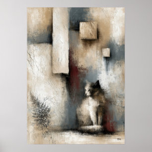 Affiche Garde Wabi-Sabi Silence Abstrait Japonais Moderne