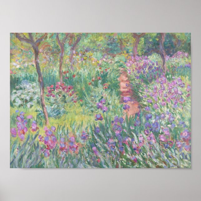 Affiche Garden à Giverny by Claude Monet (Devant)