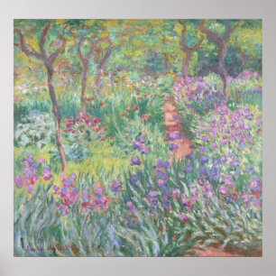 Affiche Garden à Giverny by Claude Monet