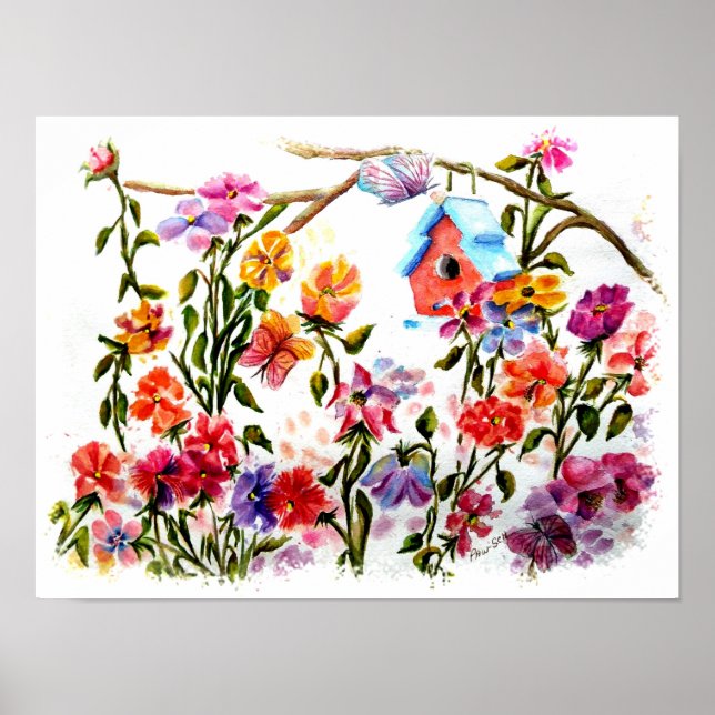 Affiche Garden Bird House (Devant)