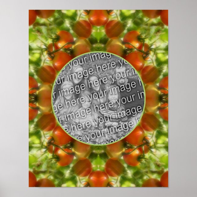Affiche Garden Cherry Tomatoes Nature Ajouter Votre Photo (Devant)