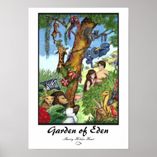 Affiche Garden of Eden Print - Customisé