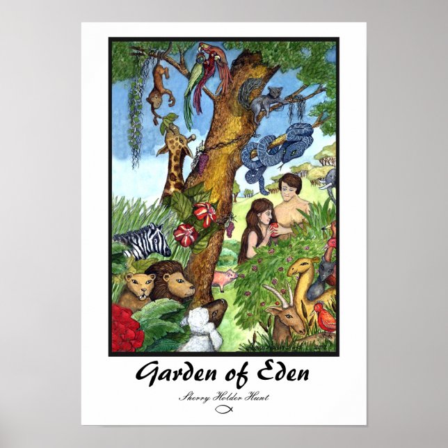 Affiche Garden of Eden Print - Customisé (Devant)