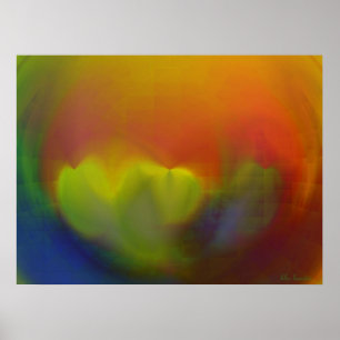 Affiche Gardenias sous verre