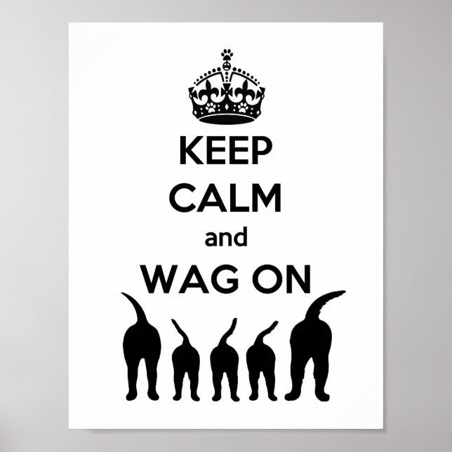 Affiche GARDER CALME et WAG ON (Devant)