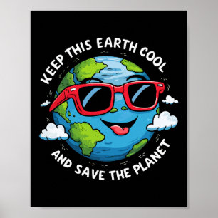 Affiche Garder ce Jour des terres Cool de la Terre