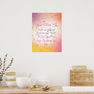 Affiche Garder Élégant Jour des mères minimalistes moderne