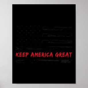 Affiche Garder l'Amérique Grande Élection Donald Trump Pré
