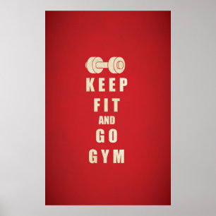 Affiche Garder le devis d'ajustement et de Go GYM