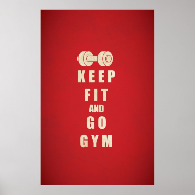 Affiche Garder le devis d'ajustement et de Go GYM (Devant)