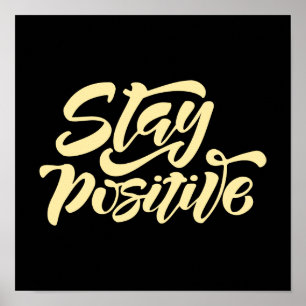 Affiche Garder le jaune positif