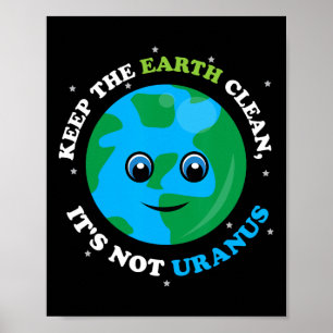 Affiche Garder le Jour des terres Earth Clean