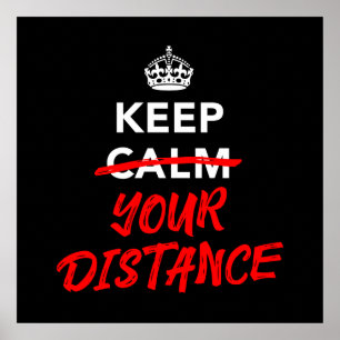 Affiche Garder votre distance