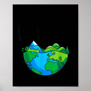 Affiche Gardez la journée de la terre verte planète sensib