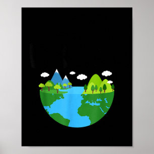 Affiche Gardez la Terre Verte Journee Planete Environnemen
