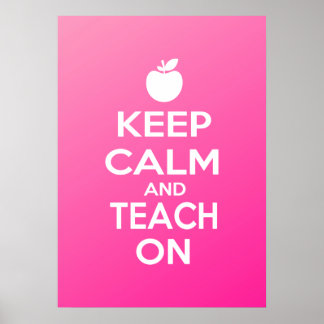 Affiche Gardez le calme et apprenez-le