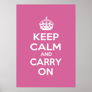 Affiche Gardez le calme et continuez