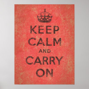 Affiche Gardez le calme et continuez