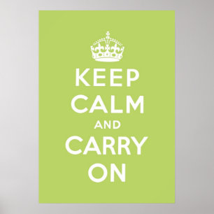Affiche gardez le calme et continuez l'original