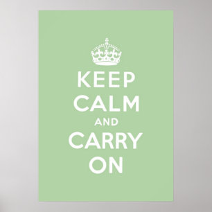 Affiche gardez le calme et continuez l'original