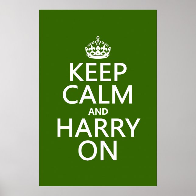 Affiche Gardez le calme et Harry allumé (n'importe quelle  (Devant)