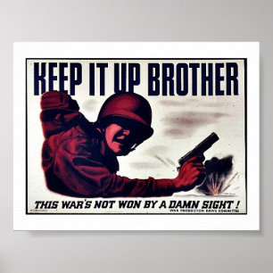 Affiche Gardez-le vers le haut du frère