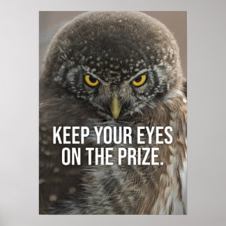 Affiche Gardez Les Yeux Sur Le Prix - Motivation Animale
