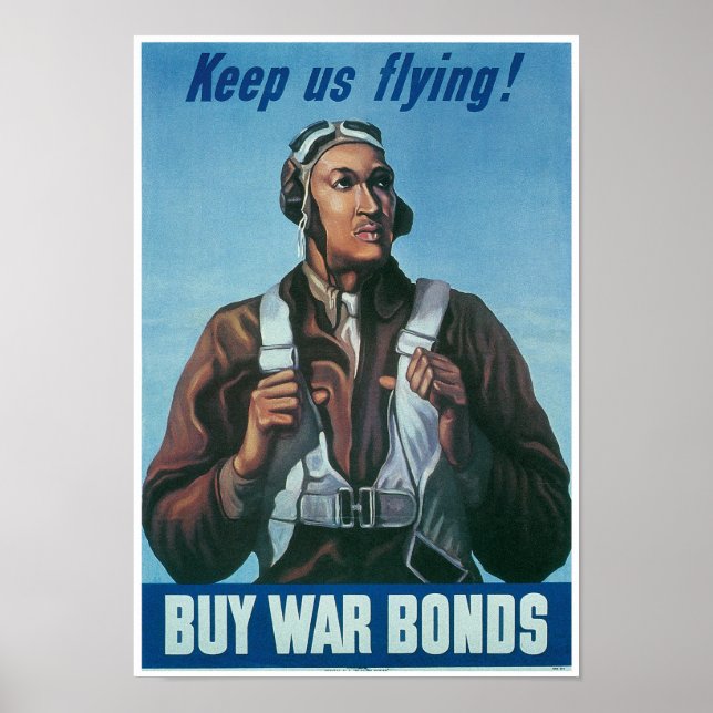 Affiche Gardez-nous en vol ~ Tuskeege Airman (Devant)