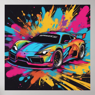Affiche Gardez Race Car ou créez votre propre voiture