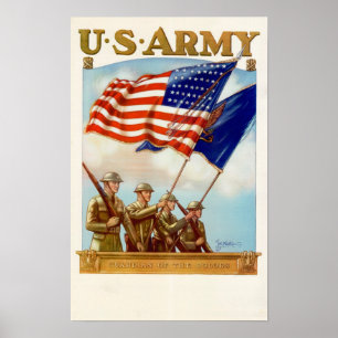 Affiche Gardien 2ème guerre mondiale des couleurs