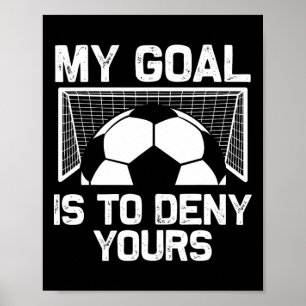 Affiche Gardien de but de football Art pour hommes femmes