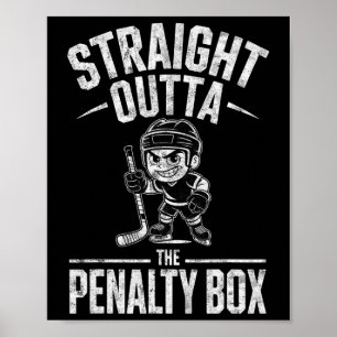 Affiche Gardien de but de hockey sur glace garçon tout dro