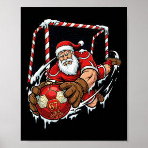 Affiche Gardien de but de Noël 67 Soccer Ll Noël Drôle de