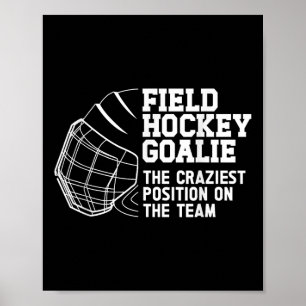 Affiche Gardien de but drôle de hockey sur gazon Gardien d