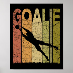 Affiche Gardien de Football Vintage Gardien de Football Ré