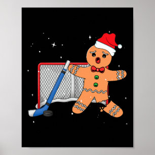 Affiche Gardien de hockey en pain d'épices Gardien de but