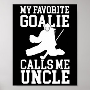 Affiche Gardien de hockey sur gazon Oncle Gardien de hocke