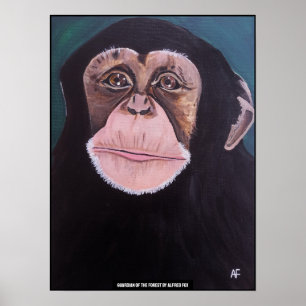 Affiche Gardien de la forêt Peinture d'Alfred Fox