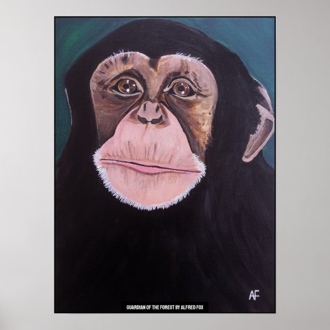 Affiche Gardien de la forêt Peinture d'Alfred Fox (Devant)