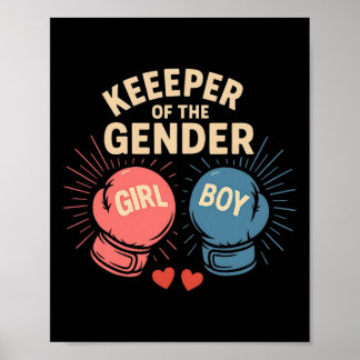 Affiche Gardien De La Partie De Révélation De Sexe Boxing 