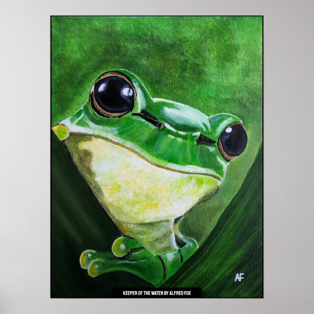 Affiche Gardien de la peinture de l'eau par Alfred Fox (Devant)