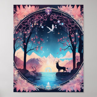 Affiche Gardien de l'Enfer : tapisseries de fond colorées
