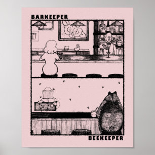 Affiche Gardien et apiculteur