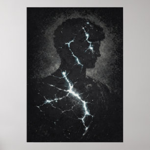 Affiche Gardien Stoïque, Art Abstrait de la Matrice Modern