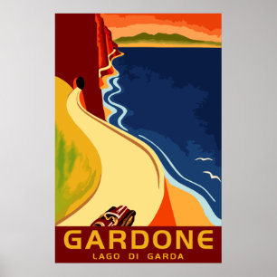 Affiche Gardone Lake Garda