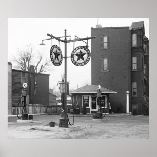 Affiche Gare ancienne de 1925